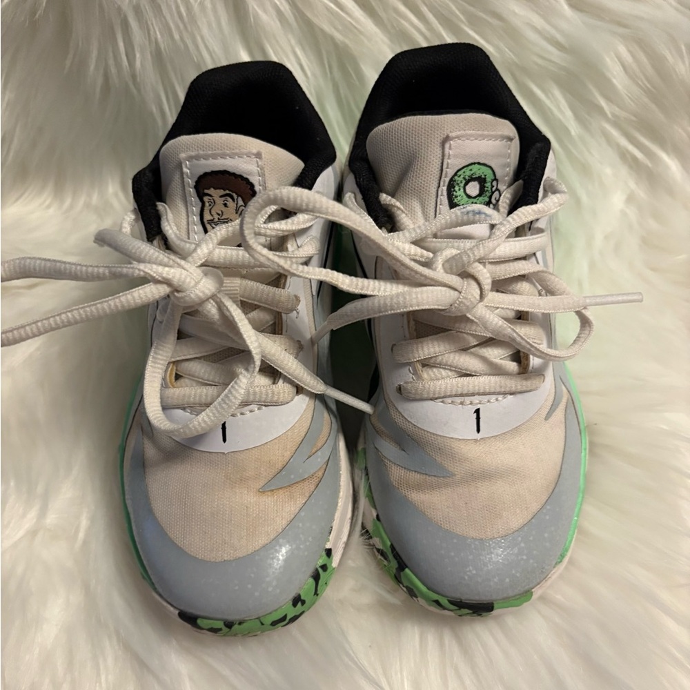 Puma Kids Sneakers - White, Black, Green